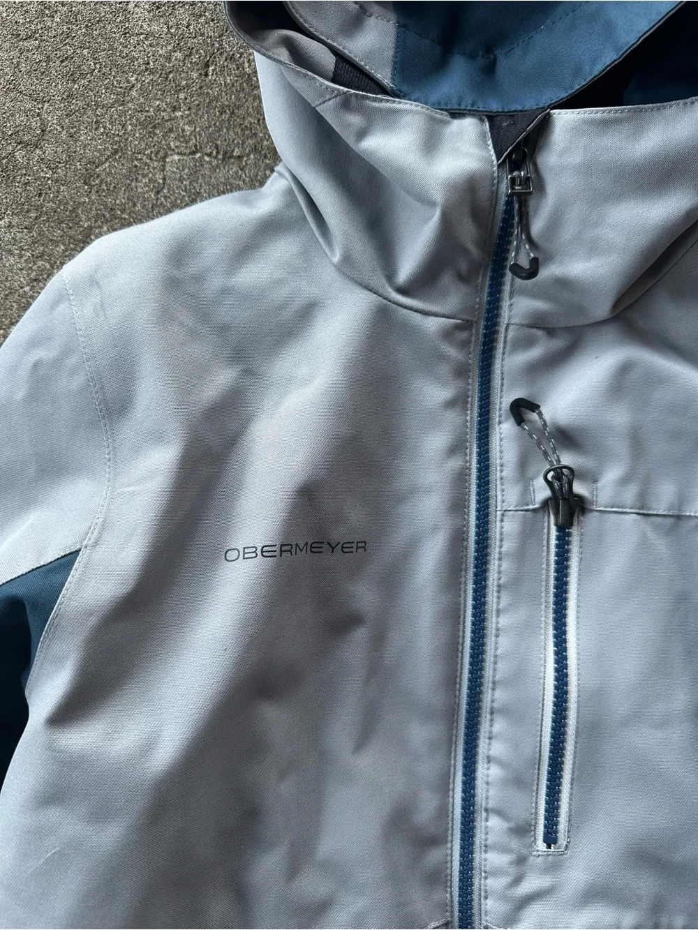 Obermeyer Blue Gray Snow Ski Winter Jacket